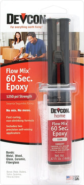 Devcon 21445 Epoxy Adhesive, Clear, Liquid, 0.47 oz, Syringe